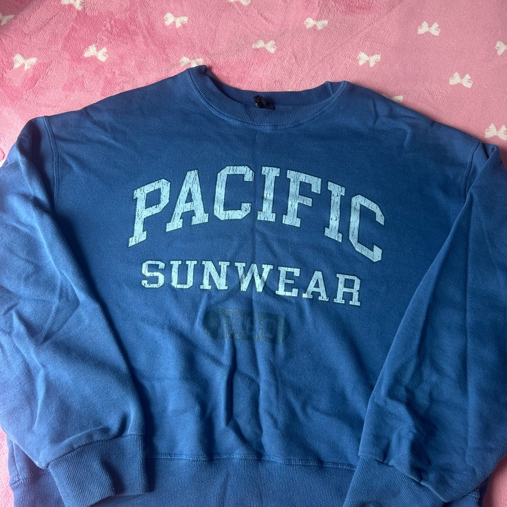 Pacific Sunwear Blue Crewneck